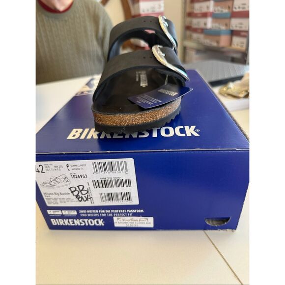 NEW Birkenstock Men’s/Women’s Milano Big Buckle Sandal Black Size11/L 9/M Summer